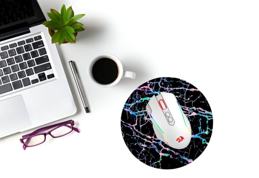 Black Marble Rainbow Stripes Mouse Pad Walmart