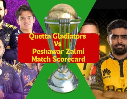 Quetta Gladiators Vs Peshawar Zalmi Match Scorecard