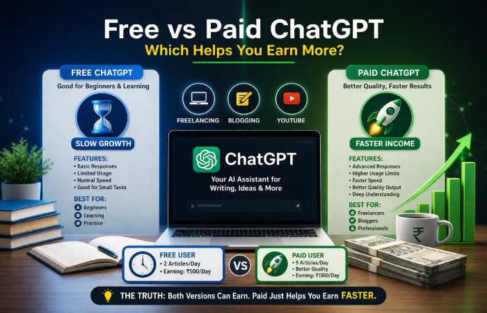 free vs paid chatgpt – what you get
