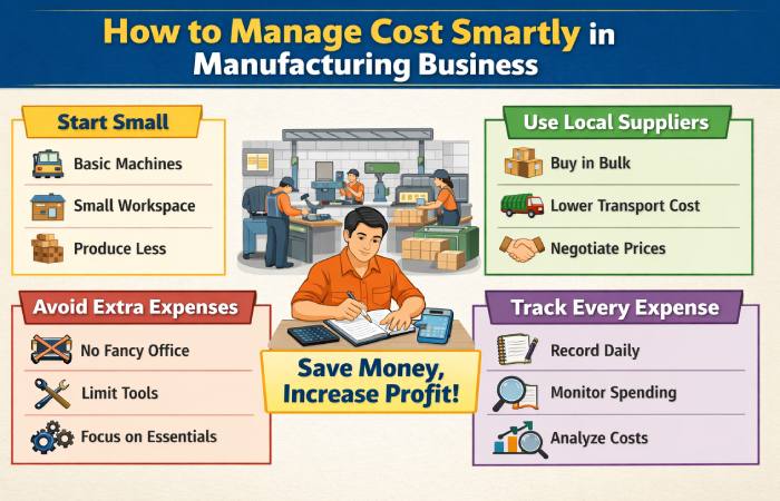 how to manage cost smartly in manufacturing business