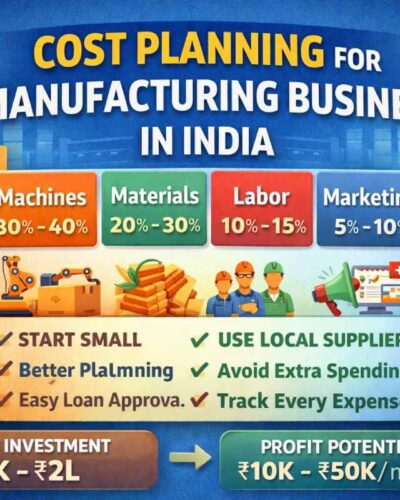 manufacturing business cost in India